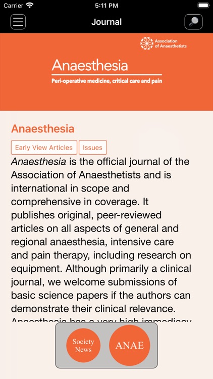 Anaesthesia