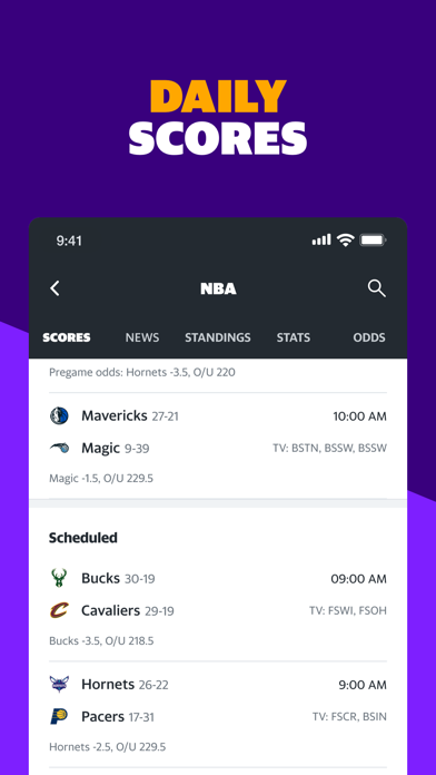 Yahoo Sports: Scores and News Screenshot