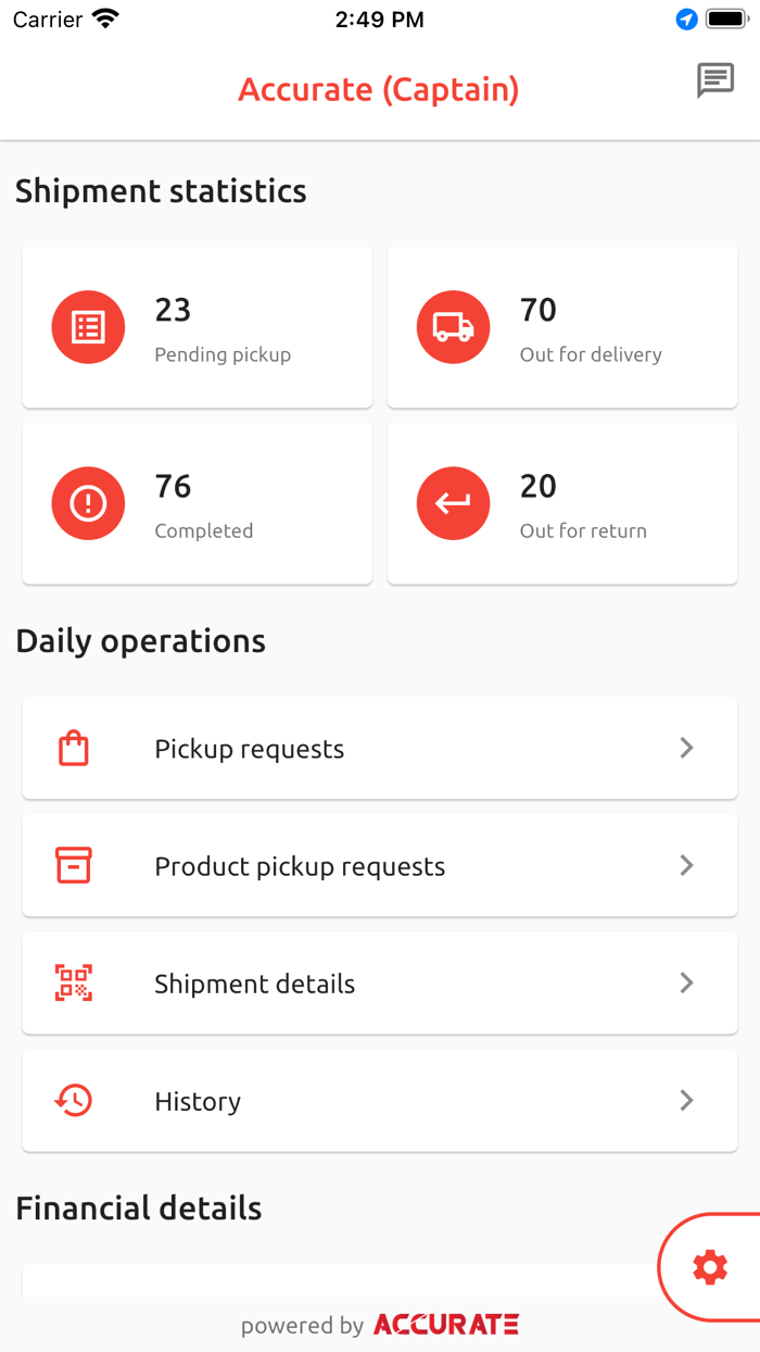 Accurate Logistics Captain