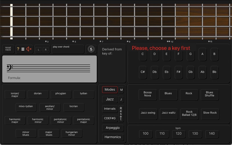 Bass Guitar Scales in Colour