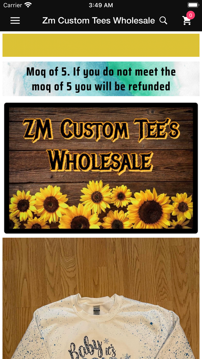 Zm Custom Tees Wholesale