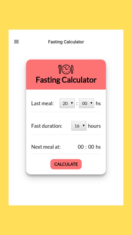 Intermittent Fasting Timer App