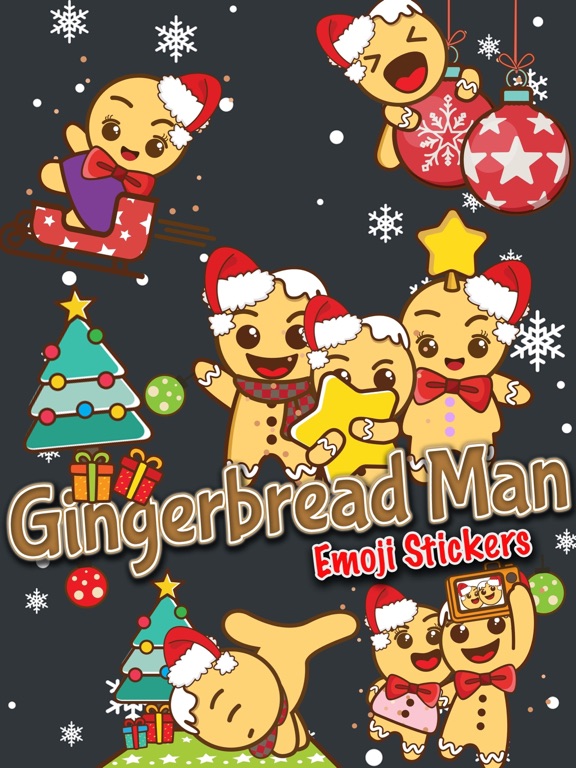 Télécharger Gingerbread Man Emoji Stickers pour iPhone / iPad sur l'App