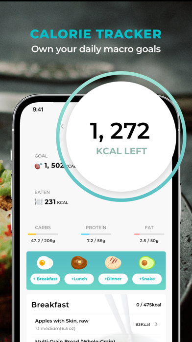 CaloMe:Calorie Counter&Tracker screenshot 2