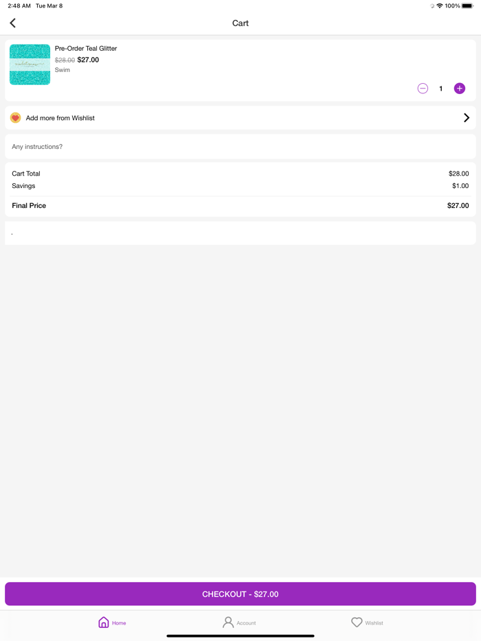 Violet Snow Custom Fabric