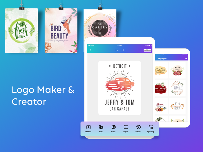 Logo Creator Watercolor Logo