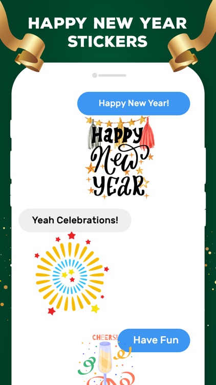 2022 Happy New Year Stickers!