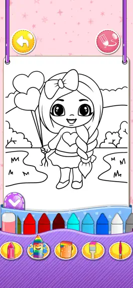 Game screenshot My Little Dolls Coloring Book apk