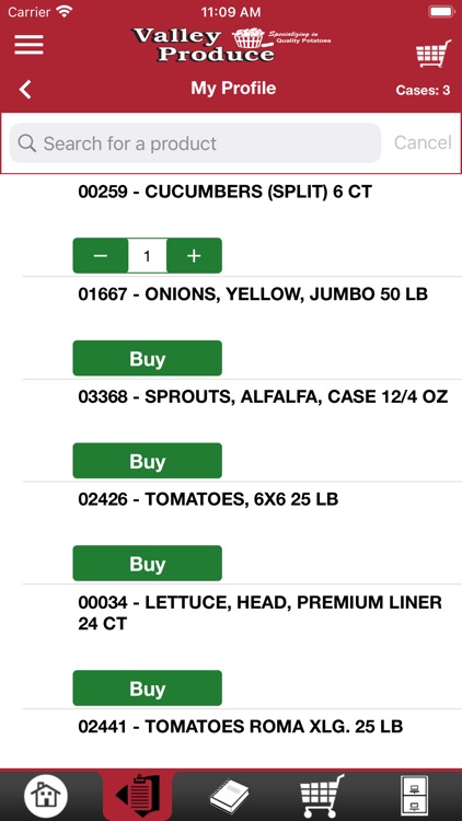 Valley Produce Mobile Ordering