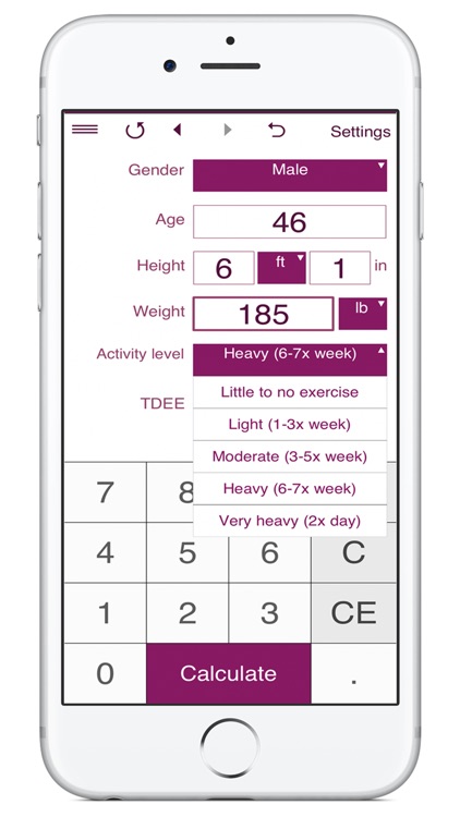 TDEE Calculator + BMR + BMI