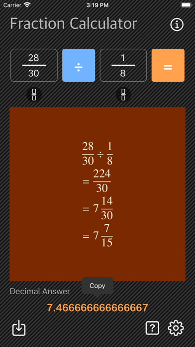 Fraction Calculator - Math screenshot 3