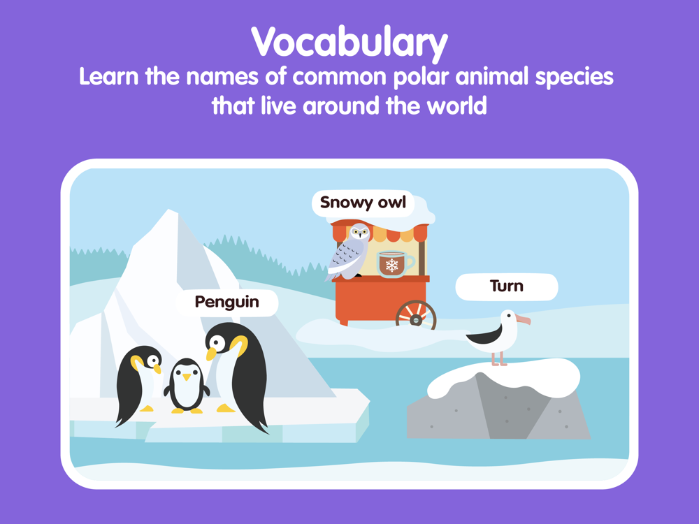 Learn Polar Animals for kids Free Download App for iPhone 
