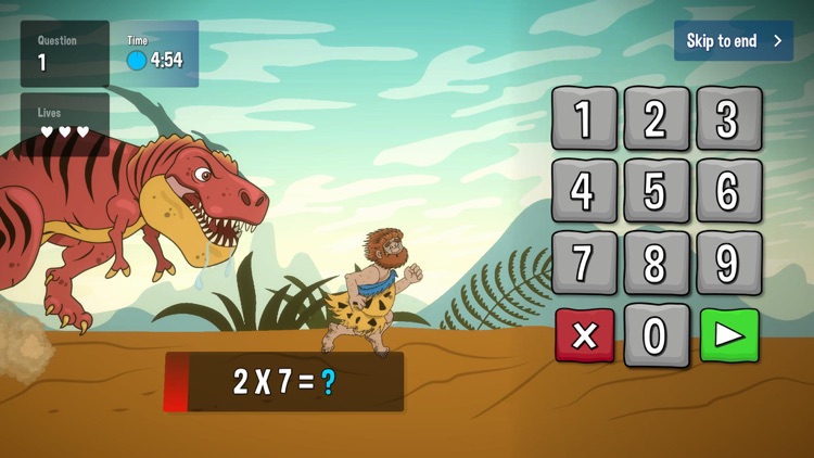 T-Rex Times Tables: MTC Game