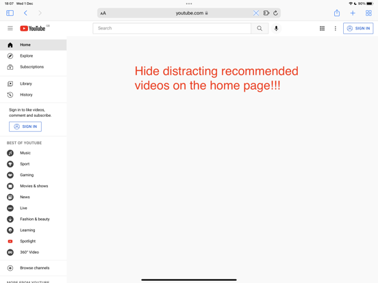 "No Distractions" for YouTube "No Distractions" for YouTube
