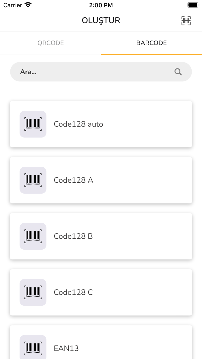 Qrbargen Qr ve Barkod Oluştur