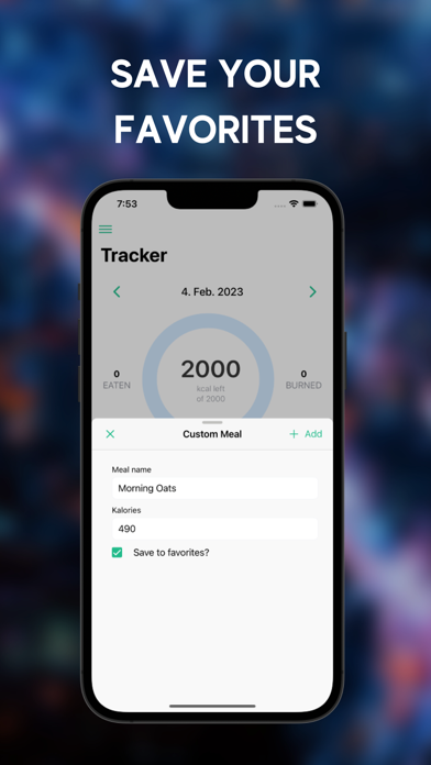 Quick Track - Calorie Counter screenshot 2