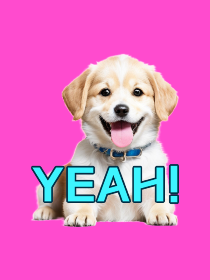 Golden Puppy Stickers