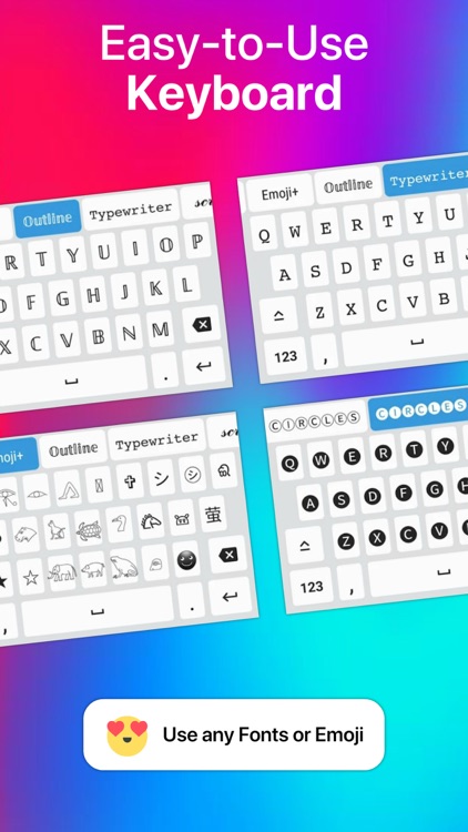 Custom Fonts & Emoji Keyboard