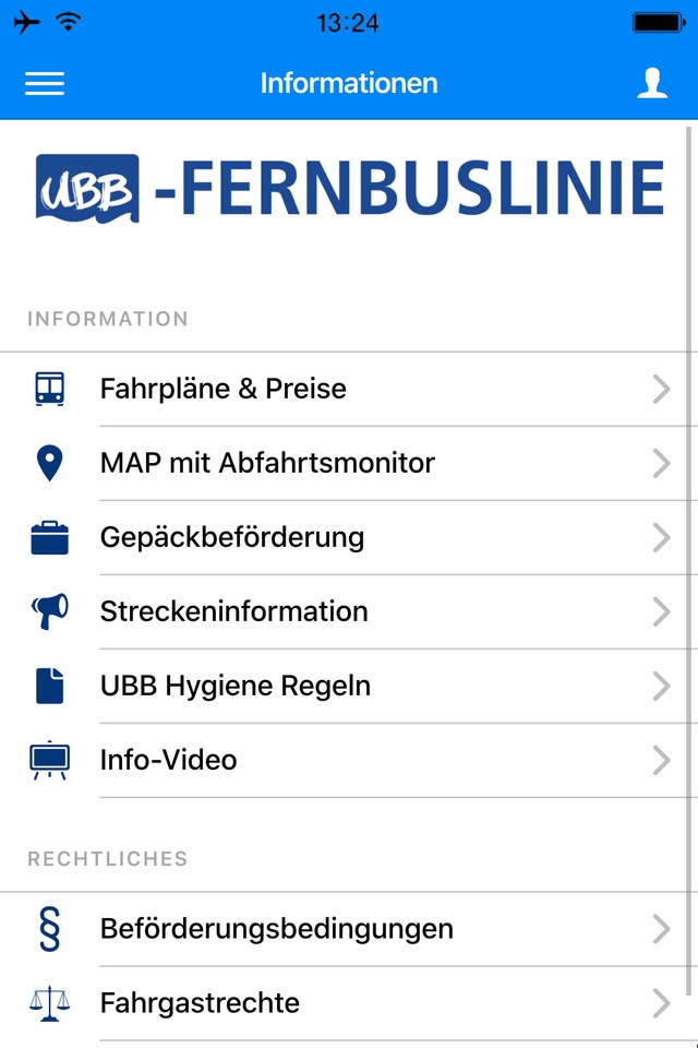 UBB Fernbus screenshot 3