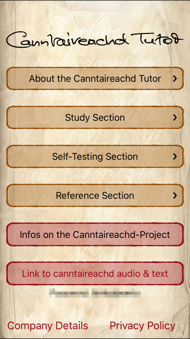 Screenshot 1 of Canntaireachd Tutor App