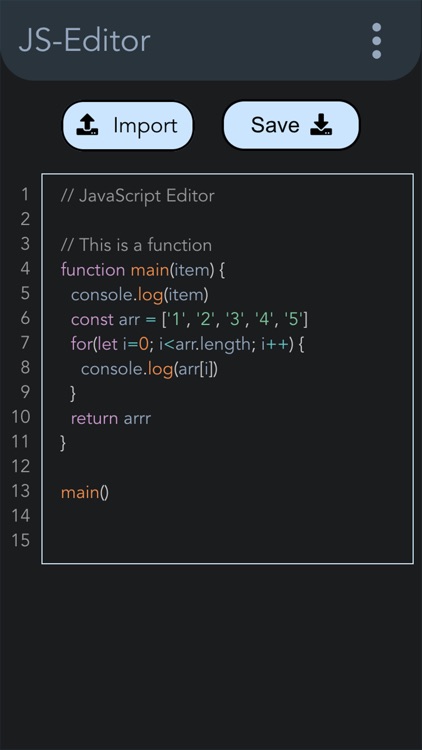 JavaScript Editor - Js Editor