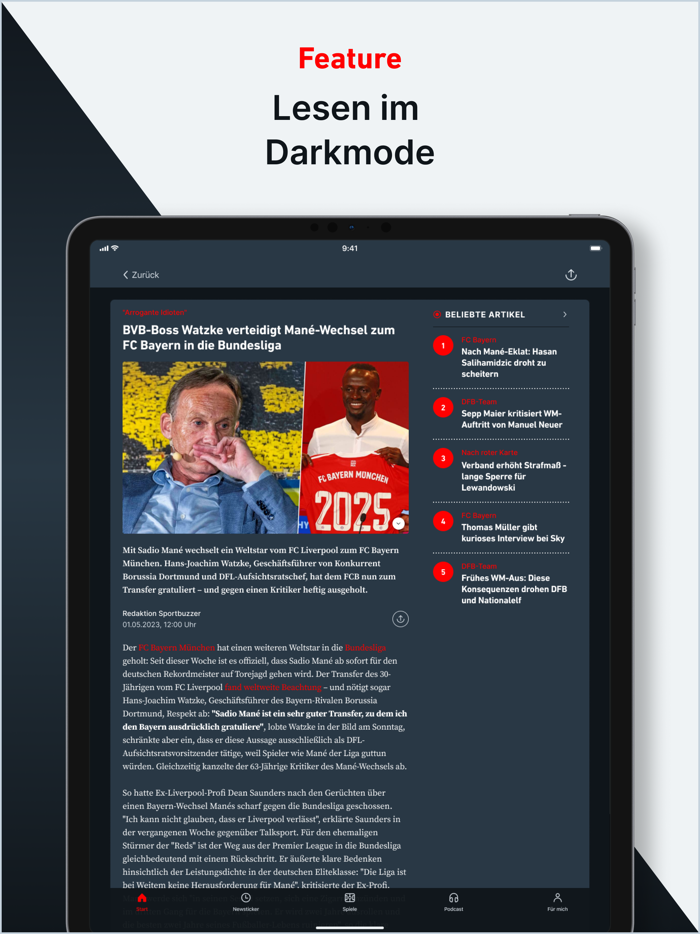 Sportbuzzer - Fussball News