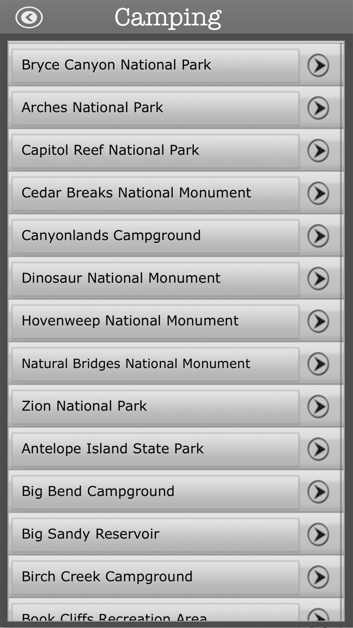 Utah - Camping  Trails,Parks