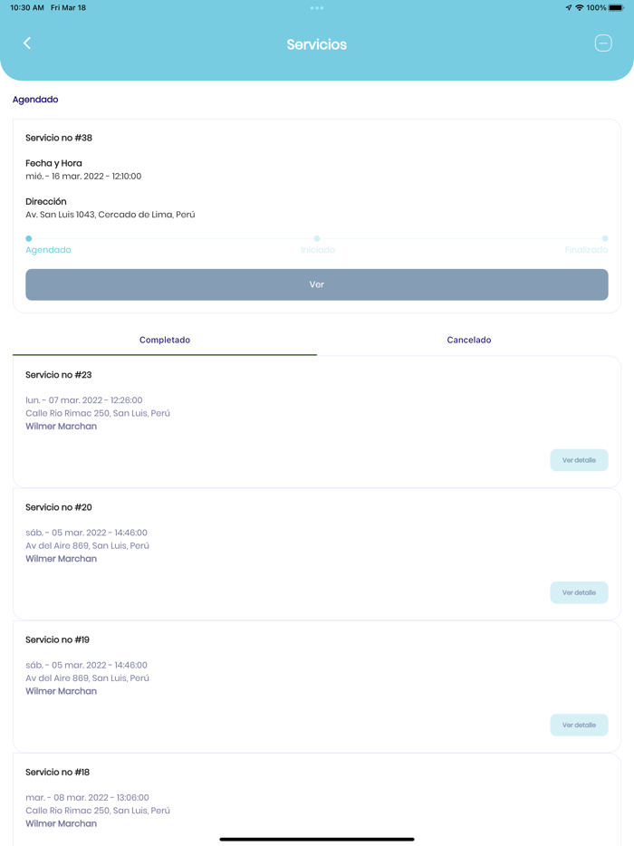 Nekte - Prestador de servicio