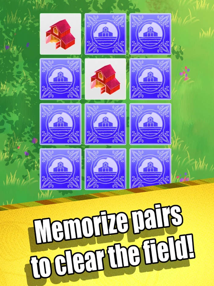 Farm Pairs Pair Matching Game