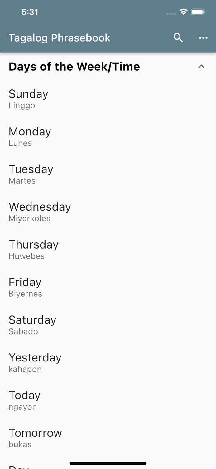 Tagalog Basic Phrases