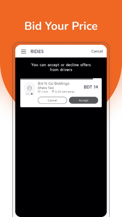 BiddinGO- Make A Ride screenshot-4