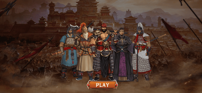 A group of heroes fighting