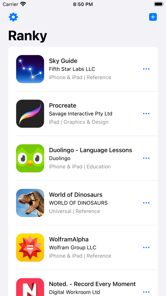 Ranky - Track App Ranks