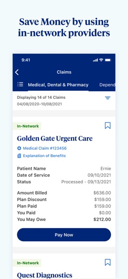 UnitedHealthcare app screenshot