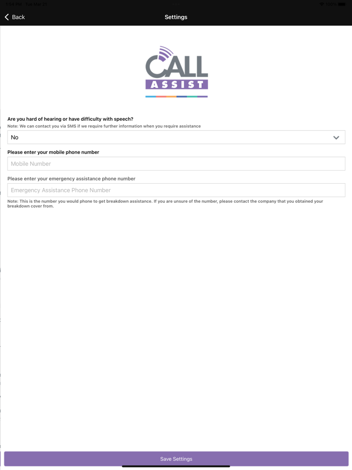 Call Assist Vehicle Rescue