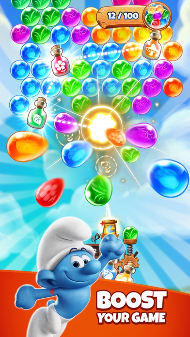 Smurfs Bubble Shooter Game screenshot 3