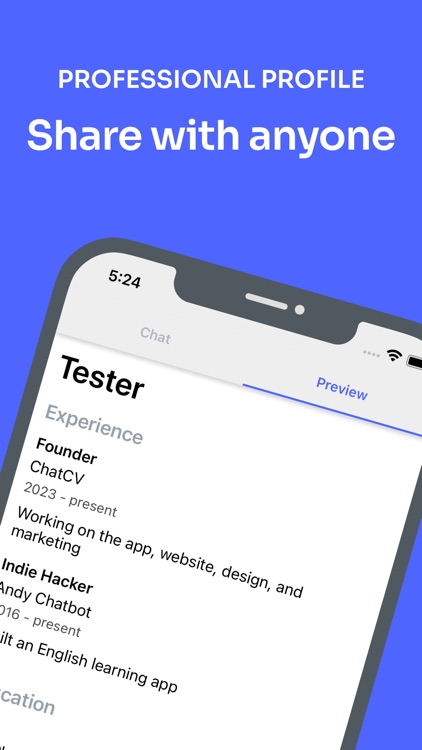 ChatCV - AI Resume Builder