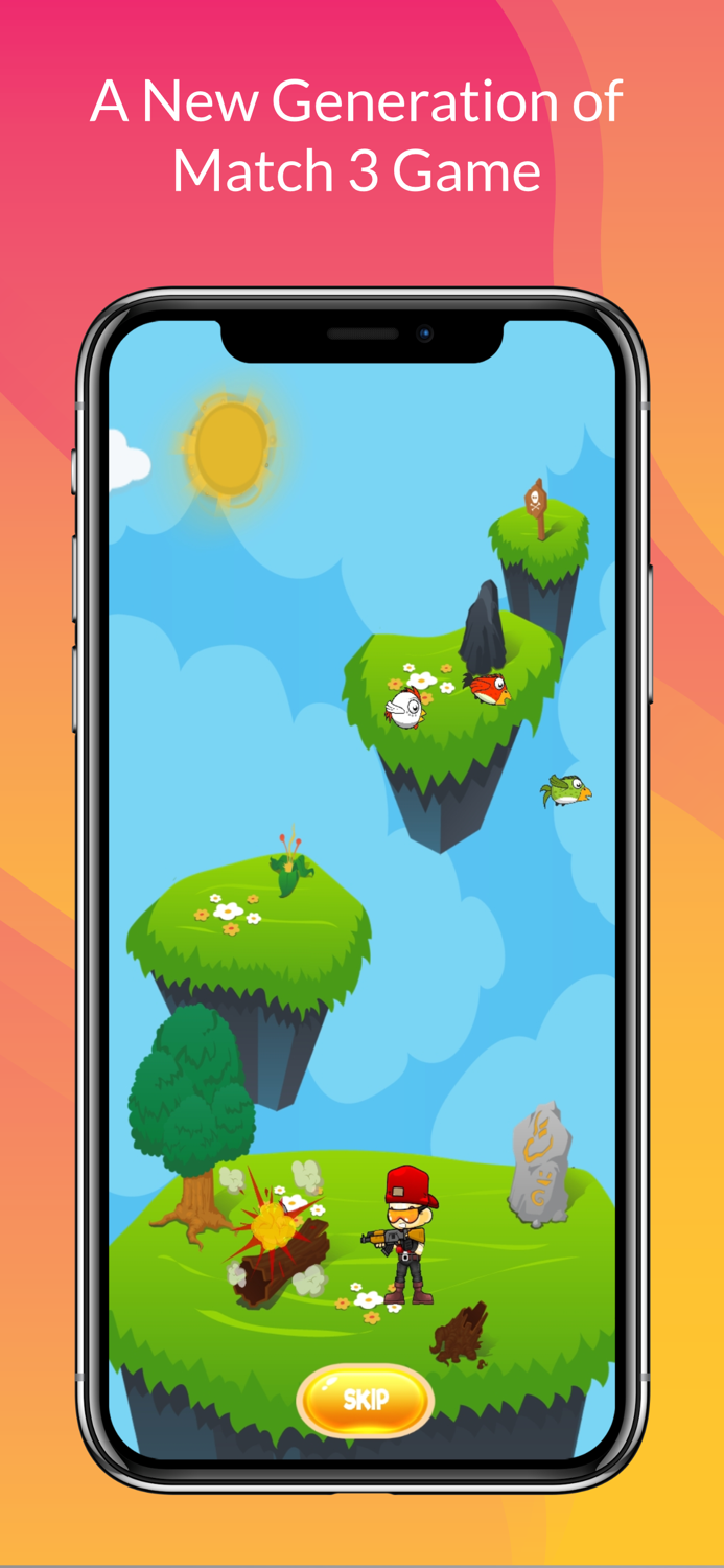 Cute Birds Match3 Puzzle