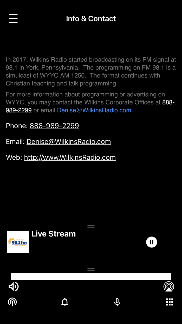 WYYC FM 98.1 Radio