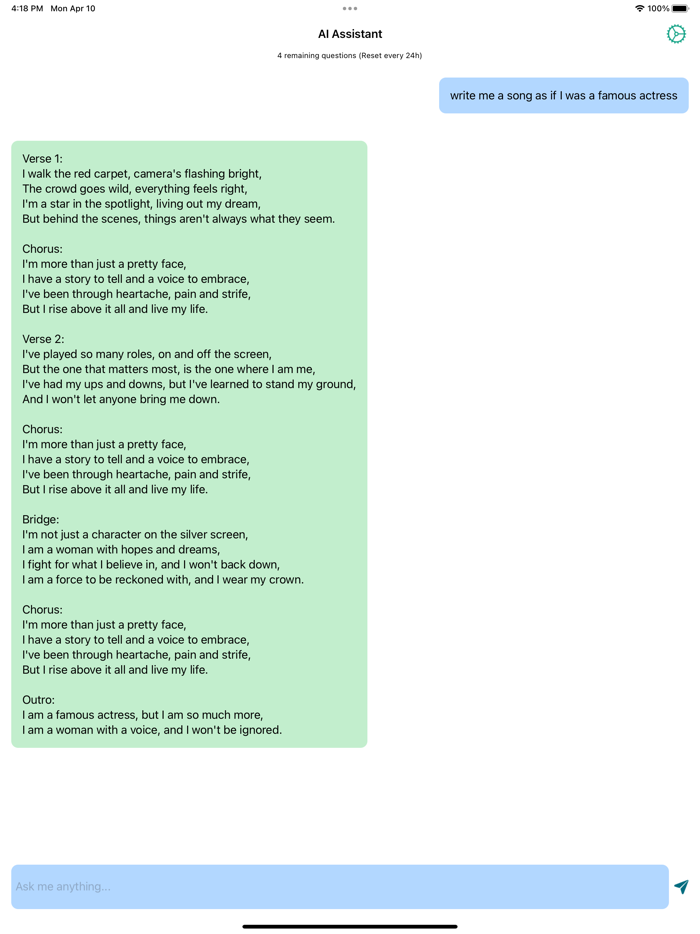 AI Assistant Chat to AI