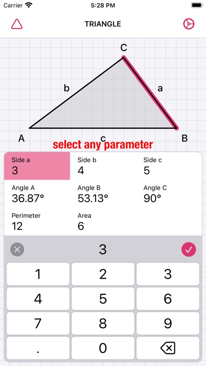Geometry Calculator - Triangle screenshot-0
