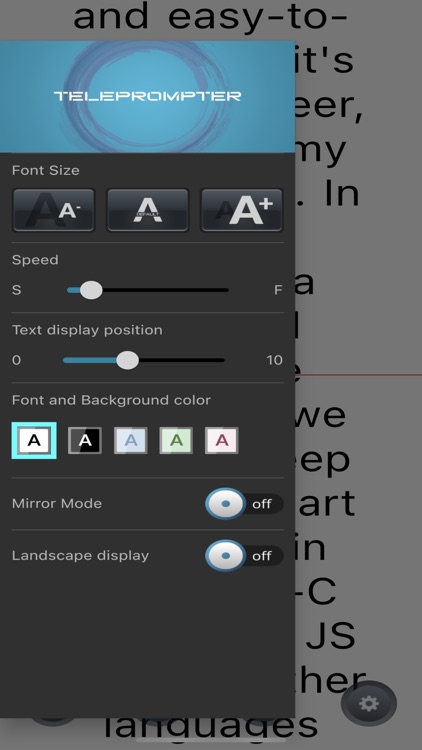 Teleprompter Ble screenshot-3
