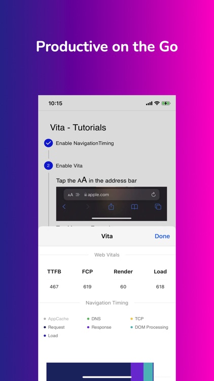 Vita - Web Vitals for Safari screenshot-3