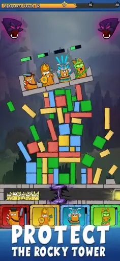 Rocky Towers: Puzzle Defense - Screenshot 1