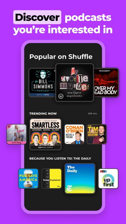 Shuffle - Podcast fan chat screenshot-3