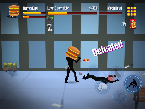 Stickman Street: Food Fighter screenshot 4