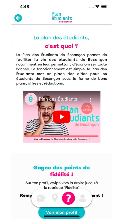 Plan des Étudiants de Besançon