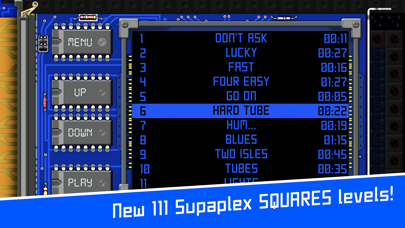 Screenshot from Supaplex SQUARES