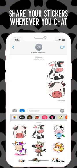 Game screenshot Moody Cow Stickers hack