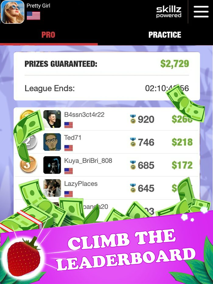 Fruit Fighter Cash Prizes